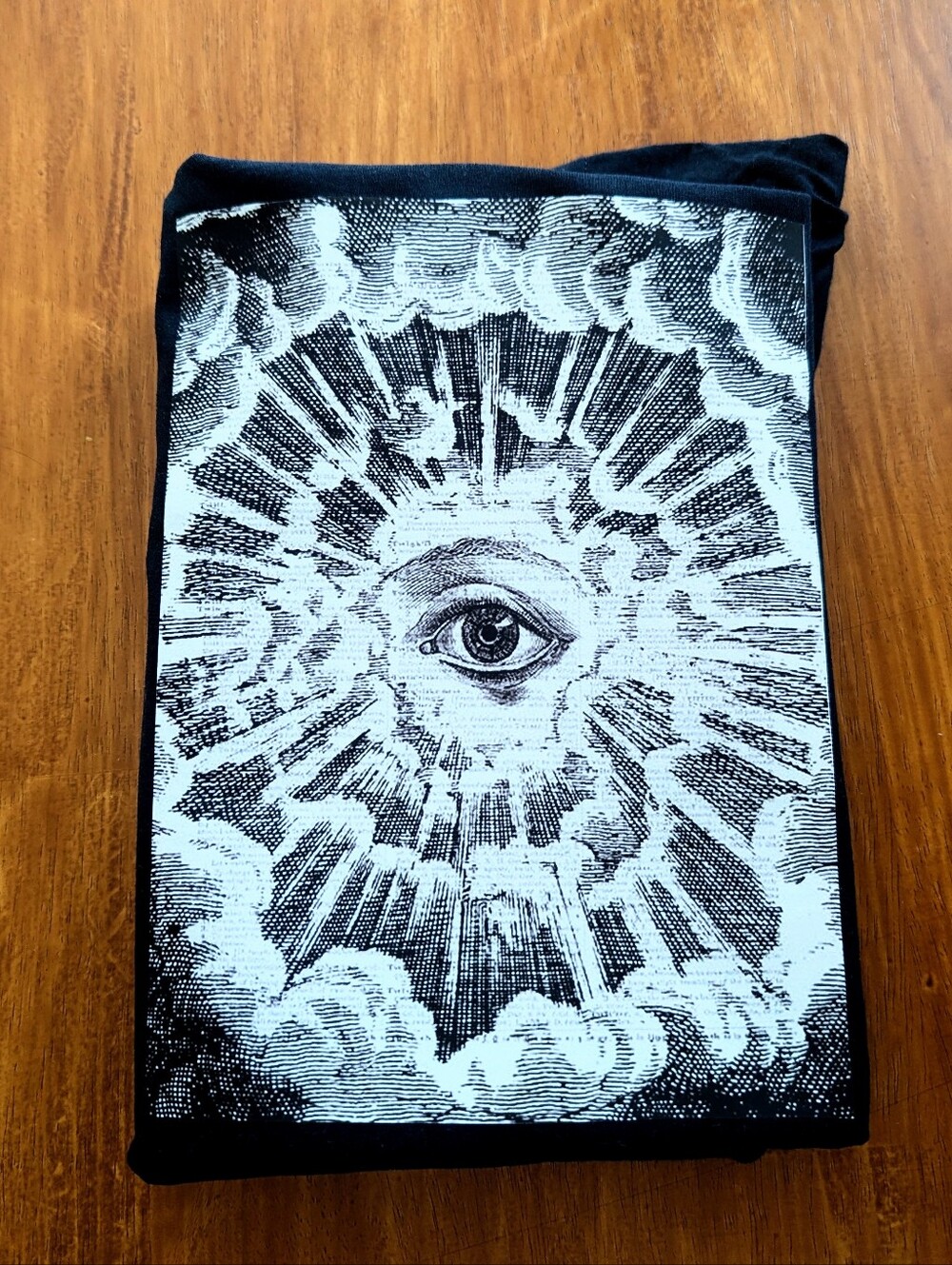 Mystic All-Seeing Eye Graphic Tee- Black & White